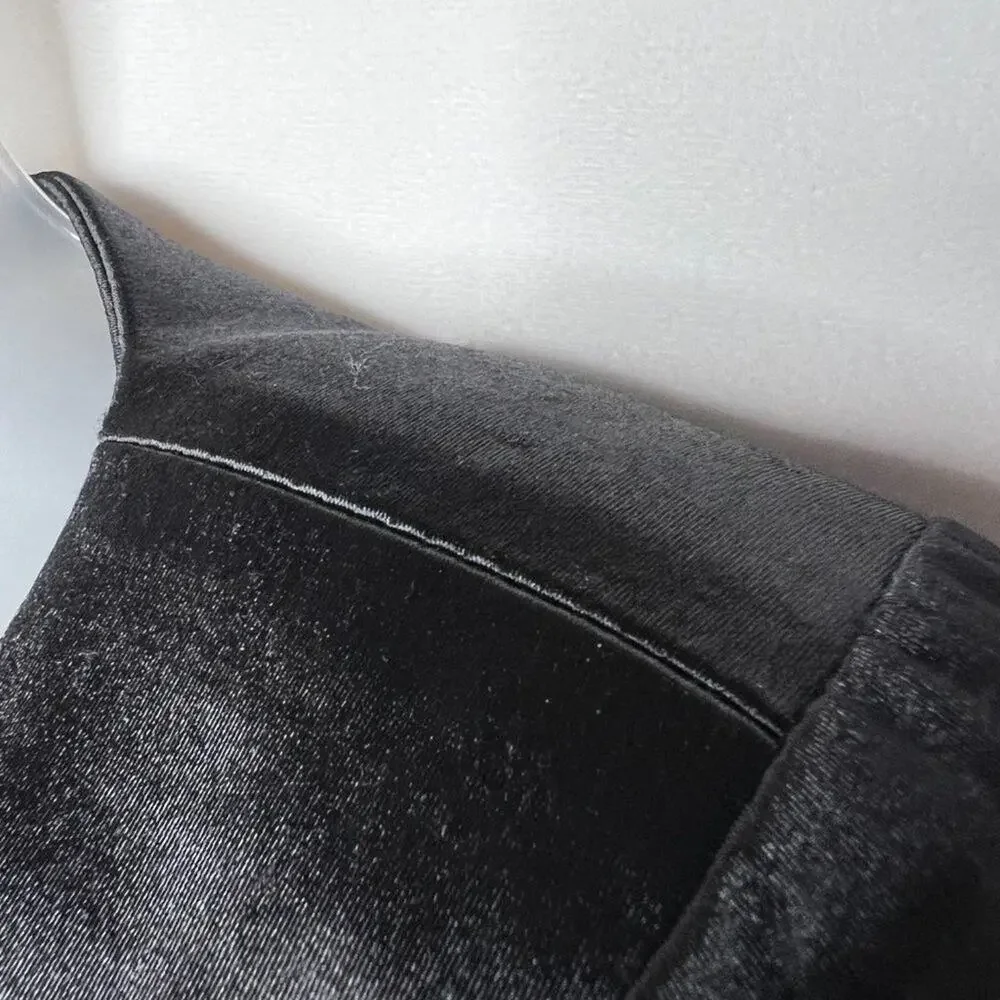 Vintage Tadashi Black Satin Eveningwear Blazer XS